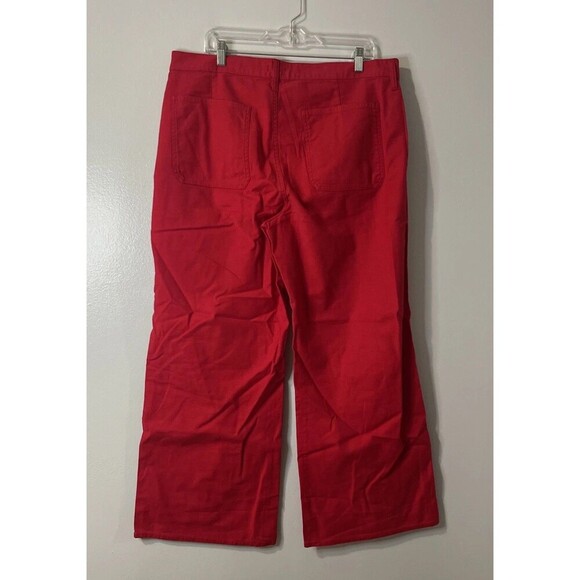 J.CREW Camp-pocket Wide-leg Pant Size 32 Red NEW America USA Preppy Casual CI936 - Picture 5 of 15